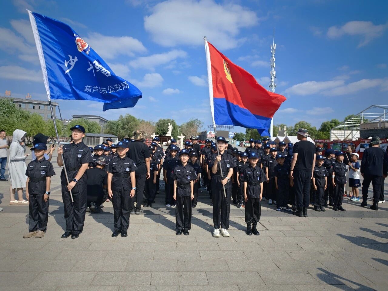 葫芦岛市“少年警校”夏令营暨红色研学活动启动仪式在葫芦古镇举行